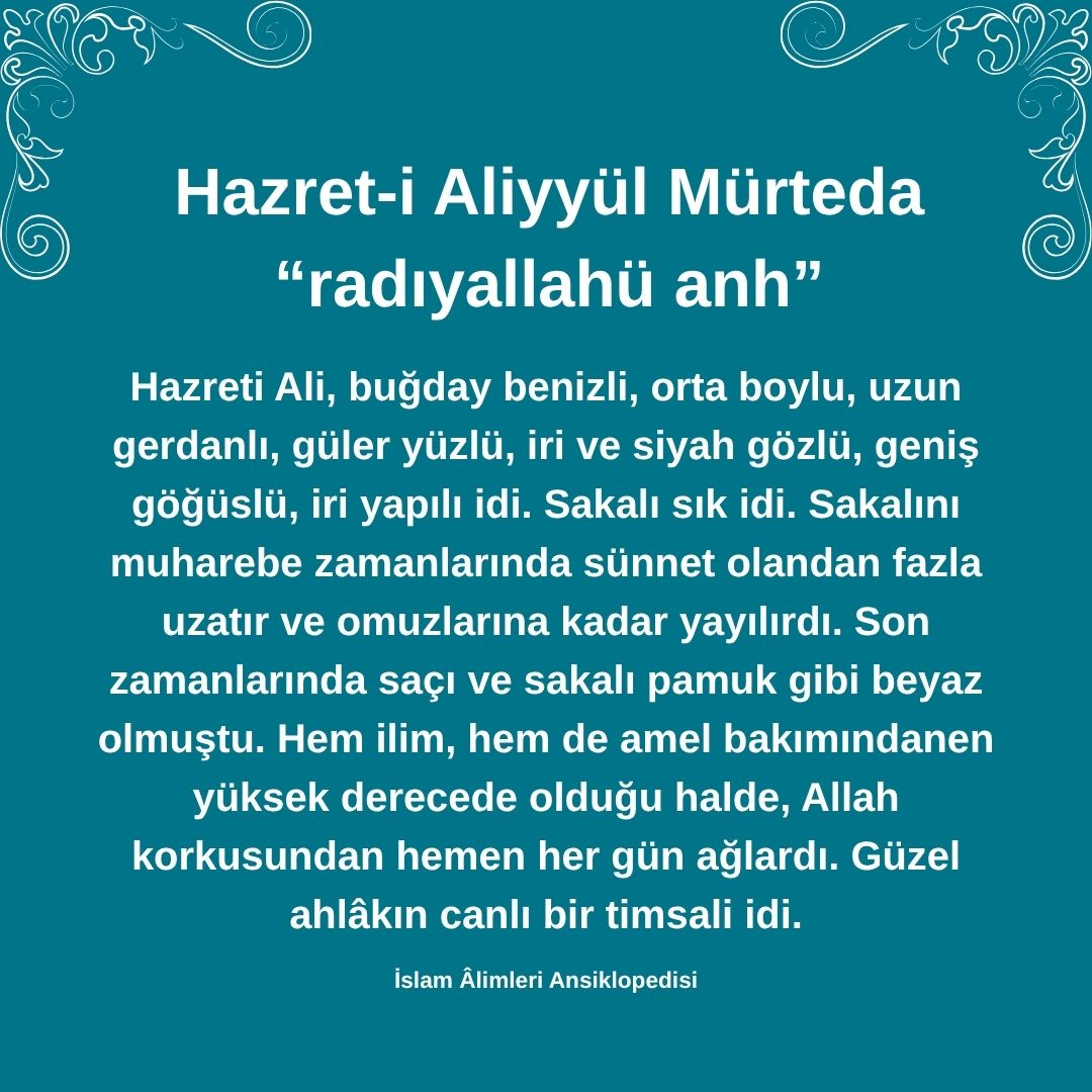 Aliyyül Mürteda (30)